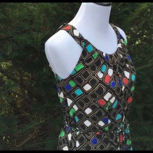 Banana Republic colorful geometric dress size XS